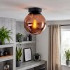 Gastor globe ceiling light, round flush mount lamp for dining room, retro style