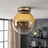 Gastor globe ceiling light, round flush-mount ceiling light, retro E27 fitting