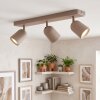 Lemak LED ceiling spotlight, 3-light adjustable GU10 spot bar for living rooms