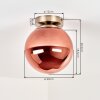 Gastor globe ceiling light E27, retro vintage style for living room and hallway