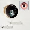 Gastor globe ceiling light E27, retro vintage style for living room and hallway