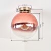 Gastor round globe ceiling light for living room and bedroom, retro vintage style