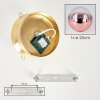 Gastor round globe ceiling light for living room, retro vintage style, E27