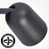 LED Wall Spotlight Lemak with a modern cylindrical black metal shade, swivelling light head