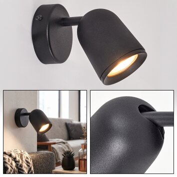 Lemak LED adjustable wall spotlight with rotatable swivel head for living room