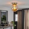 Gastor globe ceiling light, E27 flush mount for modern retro vintage interiors