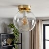 Gastor globe ceiling light, retro ceiling light for living room, E27 round design