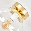 Gastor globe ceiling light, retro ceiling light for living room, E27 round design