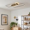 Velani LED ceiling light, rectangular flush mount with flat overlapping frames