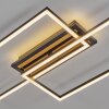 Velani LED ceiling light, rectangular flush mount with flat overlapping frames