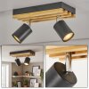 Velani LED ceiling spotlight with 2 rotating GU10 spots, modern Scandinavian