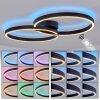 Narok LED ring ceiling light with remote control, modern living room ceiling lamp