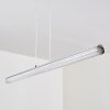 Flaut Pendant Light LED chrome, 1-light source, Remote control, Colour changer