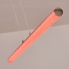Flaut Pendant Light LED chrome, 1-light source, Remote control, Colour changer