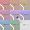 Narok LED ceiling light with remote control, modern round ring lamp for living room