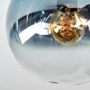 Gastor ceiling light with colourful glass shades, 4-light retro globe ceiling lamp