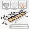 Koyoto 6-light multi-drop globe pendant light for dining room, boho vintage E27