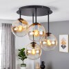 Gastor 4-light globe ceiling light with staggered pendant-style shades