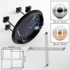 Chehalis 4-light globe ceiling light, round retro ceiling lamp with G9 sockets