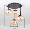 Chehalis 4-light globe ceiling light, semi-flush mount for dining room