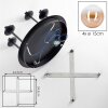 Chehalis 4-light globe ceiling light, semi-flush mount for dining room