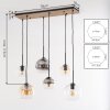 Koyoto 6-light dining room pendant light with globe shades, modern vintage style