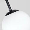 Chehalis globe ceiling light, 4-light round retro fixture for living room