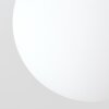 Modern globe light Chehalis with four clustered white glass shades, G9 socket