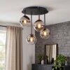 Chehalis 4-Light Globe Ceiling Light, Round Flush Ceiling Lamp Ø 35 cm, G9