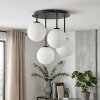 Chehalis globe ceiling light fixture, 4-light round living room ceiling lamp, G9