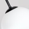 Chehalis globe ceiling light fixture, 4-light round living room ceiling lamp, G9