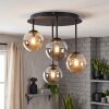 Chehalis retro ceiling light, 4-light globe shade fixture for living room