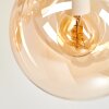 Gastor 4-Light Ceiling Light with Globe Shades, Retro Ceiling Light, four E14 sockets