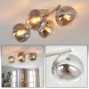 Gastor 4-light globe ceiling light, E14, modern retro ceiling fixture for living room