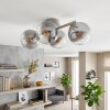 Gastor 4-light globe ceiling light, E14, modern retro ceiling fixture for living room