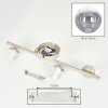 Gastor 4-light globe ceiling light, E14, modern retro ceiling fixture for living room