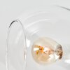 Koyoto 4-light living room ceiling light with globe shades, retro E14