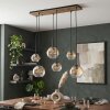 Koyoto 6-light globe pendant light, E27 dining room pendant light, long canopy