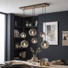 Koyoto 6-light pendant light for dining table with globe shades, E27 sockets
