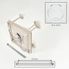 Koyoto 5-light ceiling light, globe ceiling lamp with square canopy, E14