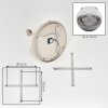 Modern cluster ceiling light Koyoto with five clear and smoke glass shades, ø 15 cm