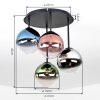 Chehalis 4-light globe ceiling light, round Ø 41 cm, G9 for living room