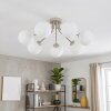 Gastor globe ceiling light, 7-light round ceiling lamp for living room