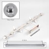 Gastor 10-light ceiling light, E14 globe living room light for dining room