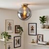 Gastor round vintage globe ceiling light ø 25 cm with E27 socket for hallway
