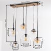 Koyoto 6-light dining room pendant light, E27 globe shades, vintage Boho style