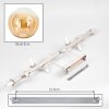 Gastor globe ceiling light, 10-light retro ceiling light for dining room and living room