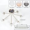 Koyoto globe ceiling light, 7-light retro ceiling lamp Ø 82 cm
