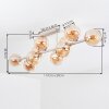 Koyoto 10-light globe ceiling light for living room and dining room, retro style