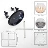 Koyoto 4-light ceiling light with globe shades, modern round vintage design, Ø 38 cm